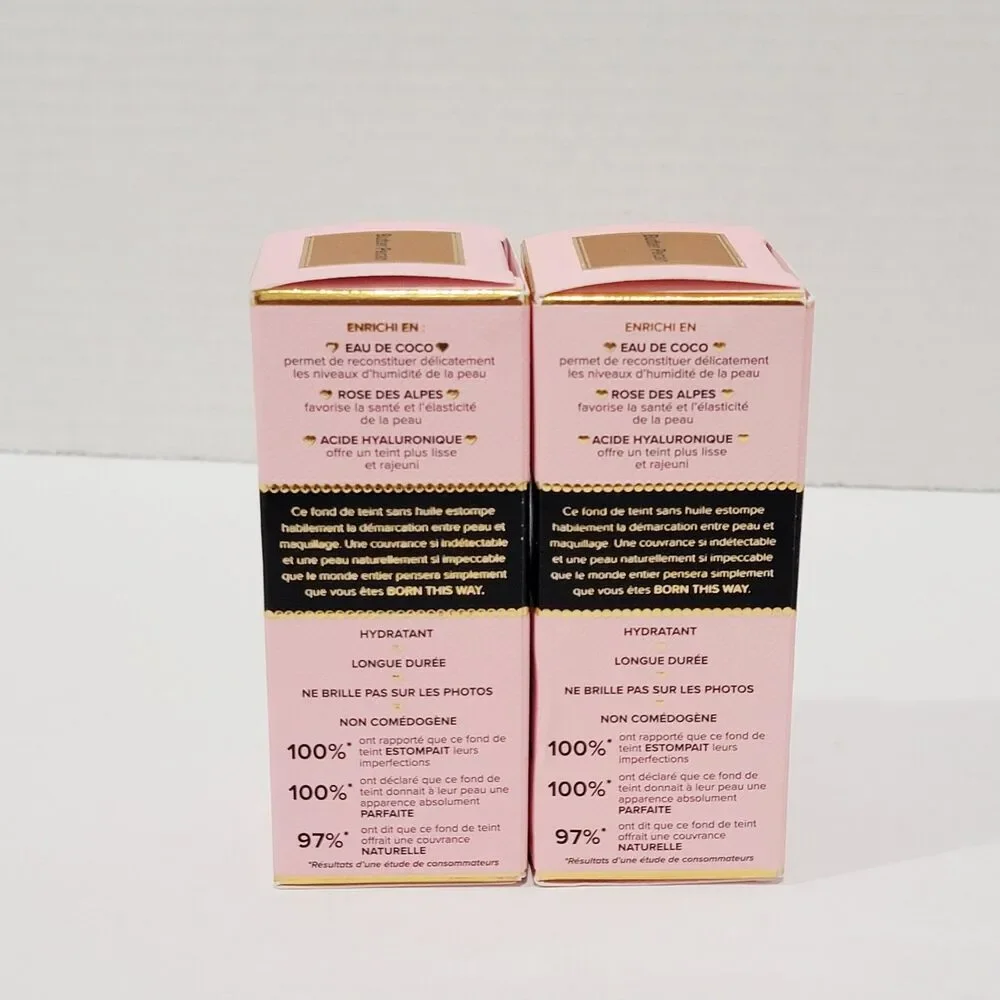 Too Faced Born This Way BUTTER PECAN Undetectable Foundation 1.0 Fl Oz Lot of 2